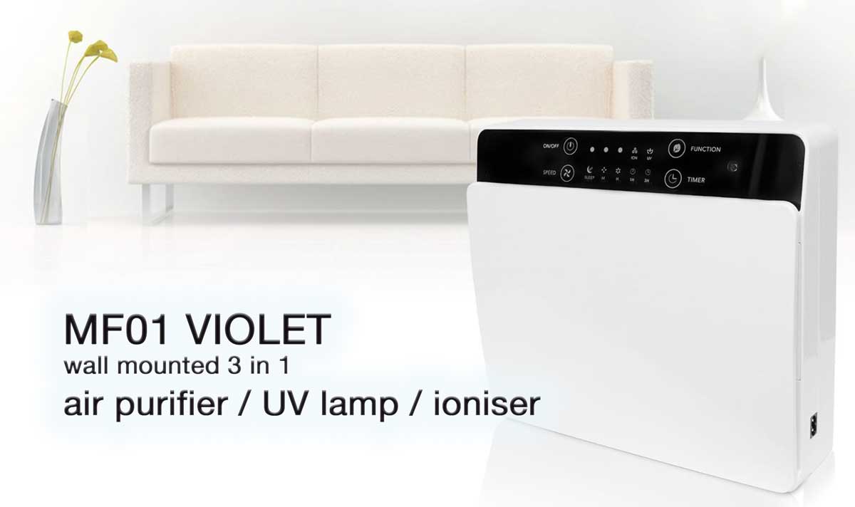 VIOLET wall mounted air purifier for home and office