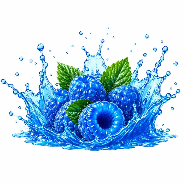 Blue Raspberry slush syrup splash