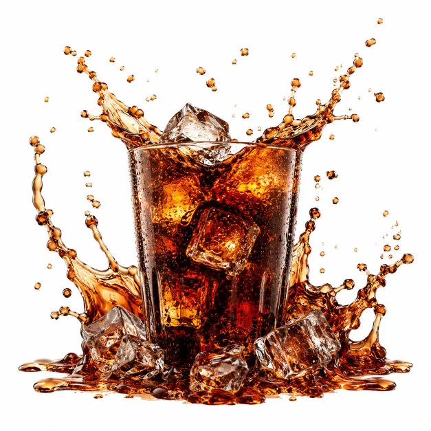 Cola slush syrup splash