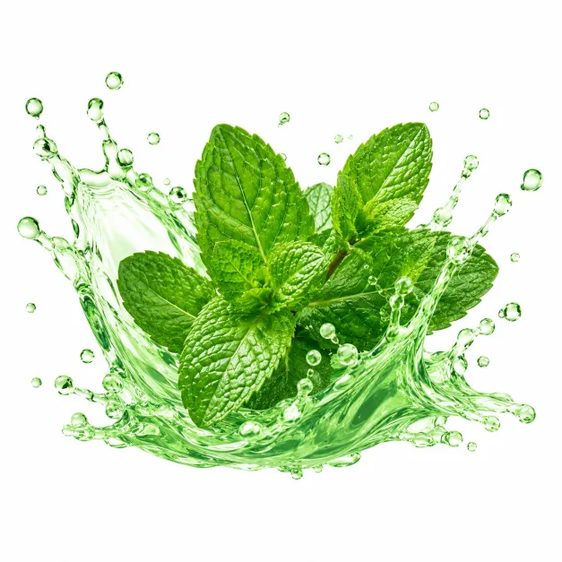 Mint slush syrup splash