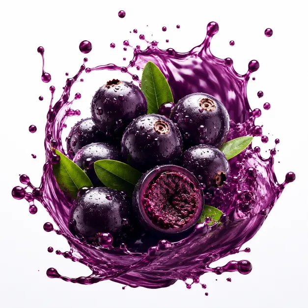 Açai slush syrup splash