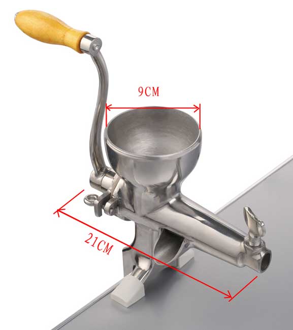 Manual stainless steel wheatgrass juicer size