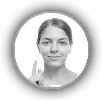 Residual particles on facial skin