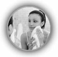 Face towel used after cleansing