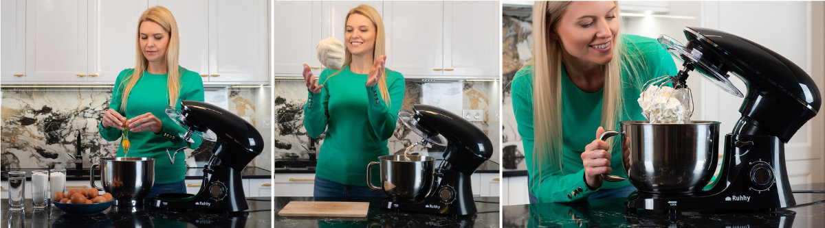 Ruhhy Planetary Stand Mixer 6.2L — 2200W Max